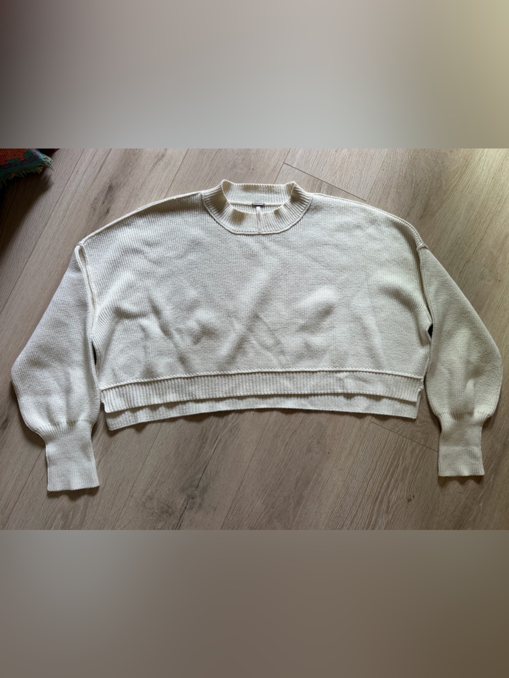 Free People Easy Street crop sweater size M